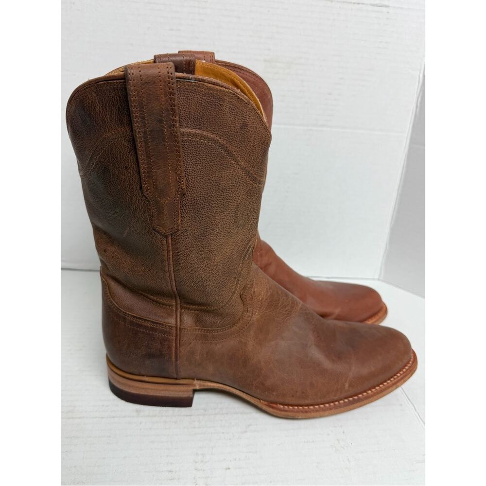 Tecovas Earl Cowboy Roper Boots Mens 9D Goat Leather Western $325 NEW MISMATCHED - Picture 3 of 11